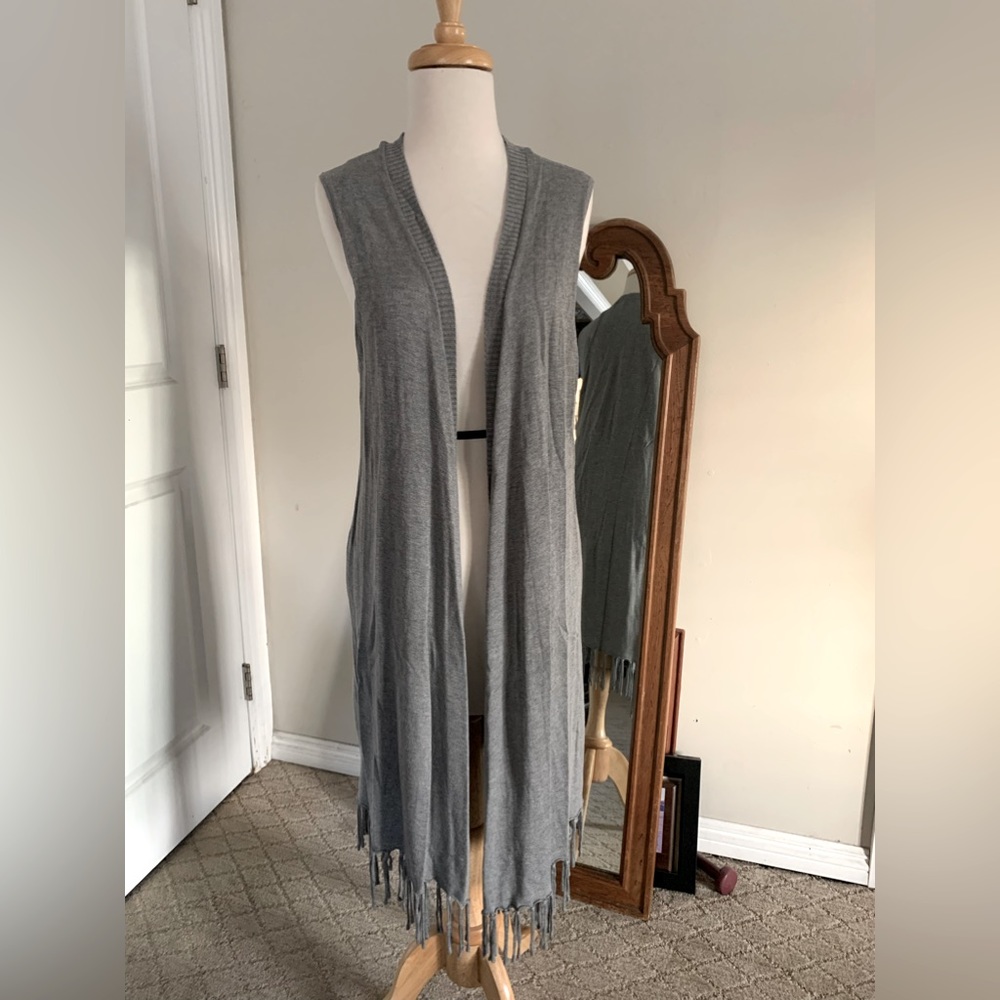 Super sexy long vest fringe L